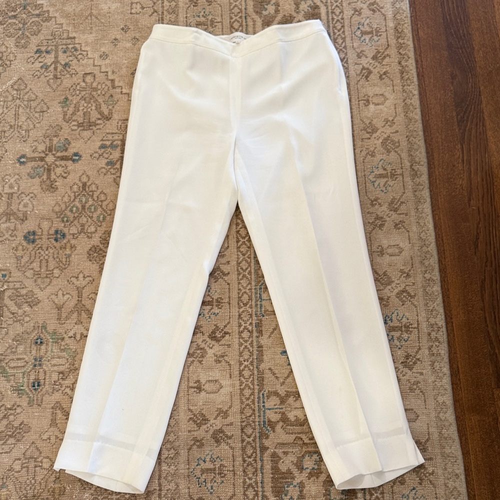 Lafayette 148 New York Ivory Bleecker Pants